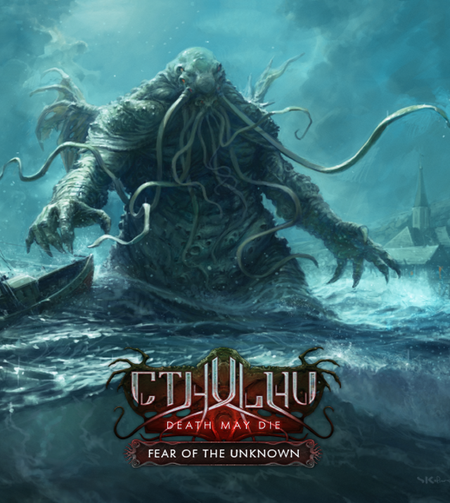 Cthulhu: Death May Die Fear of The Unknown Board Game Logo