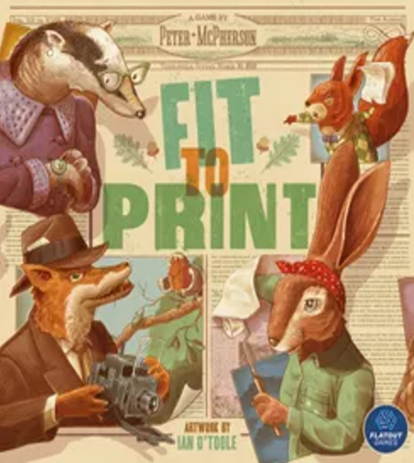 Fit to Print Board Game Logo