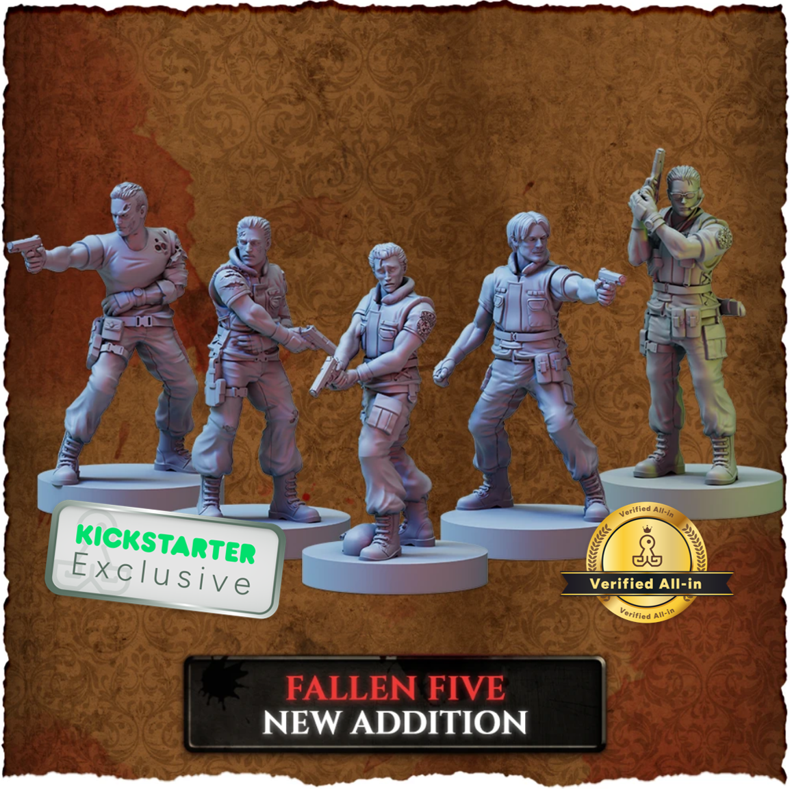 Kickstarter Exclusive Resident Evil: The Board Game Fallen Five Expansion