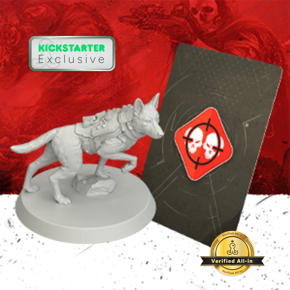 Kickstarter Exclusive Call of Duty: The Board Game K9 Promo Killstreak Expansion