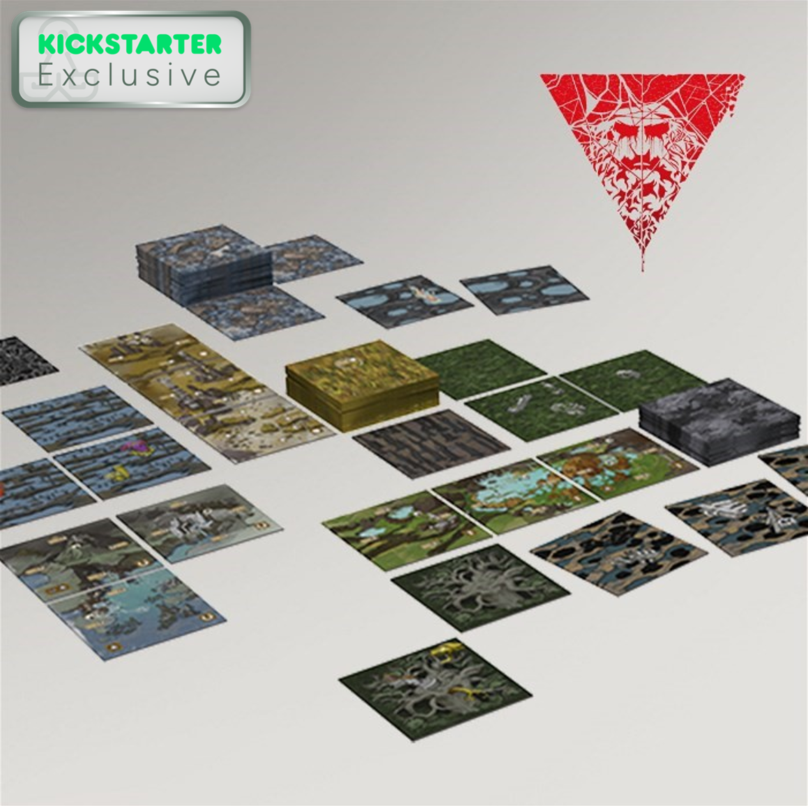 Kickstarter Exclusive Aeon Trespass Twelve Sins of Herakles Board Game, Luxury Tiles Pack For All Seasons