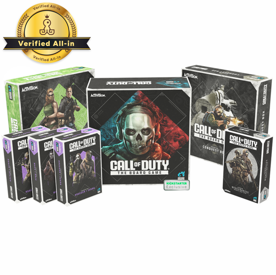 Call of Duty: The Board Game Verified Deluxe Bundle All-In PRE-ORDER  (Includes All Kickstarter Exclusive Content)