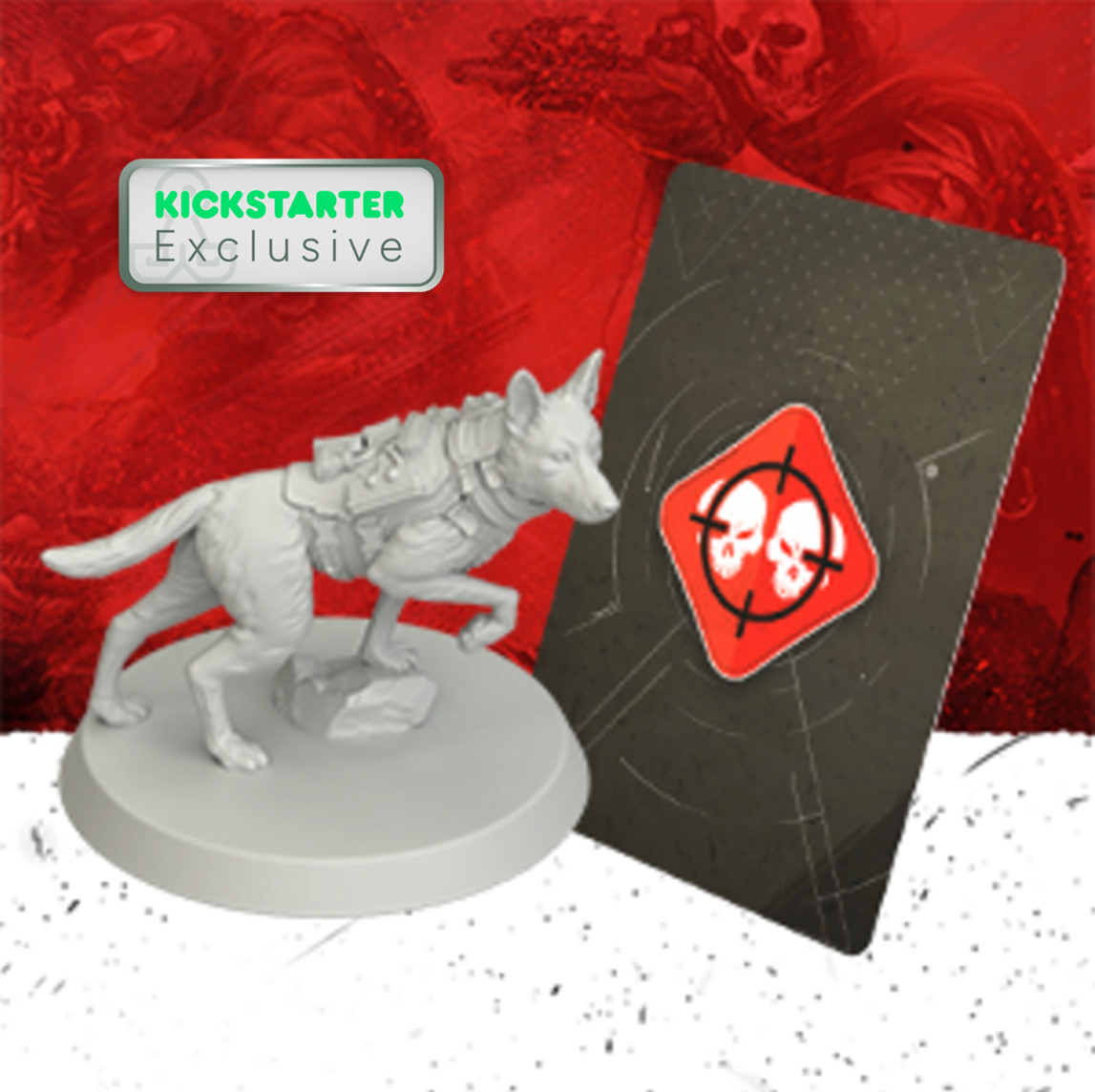 Kickstarter Exclusive Call of Duty: The Board Game K9 Promo Killstreak Expansion
