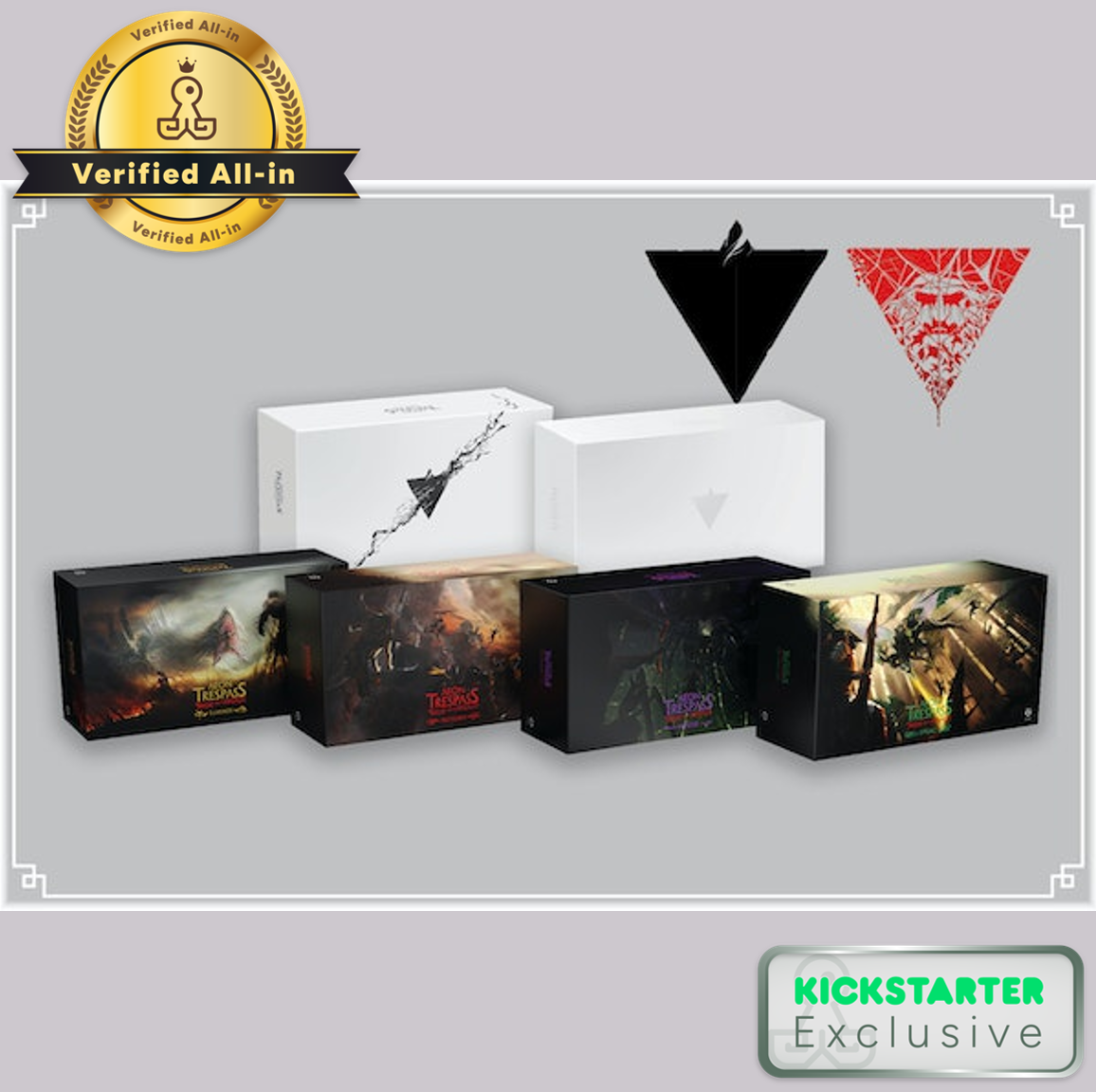 Kickstarter Exclusive Aeon Trespass Board Game, Trismegistus All-In Pledge