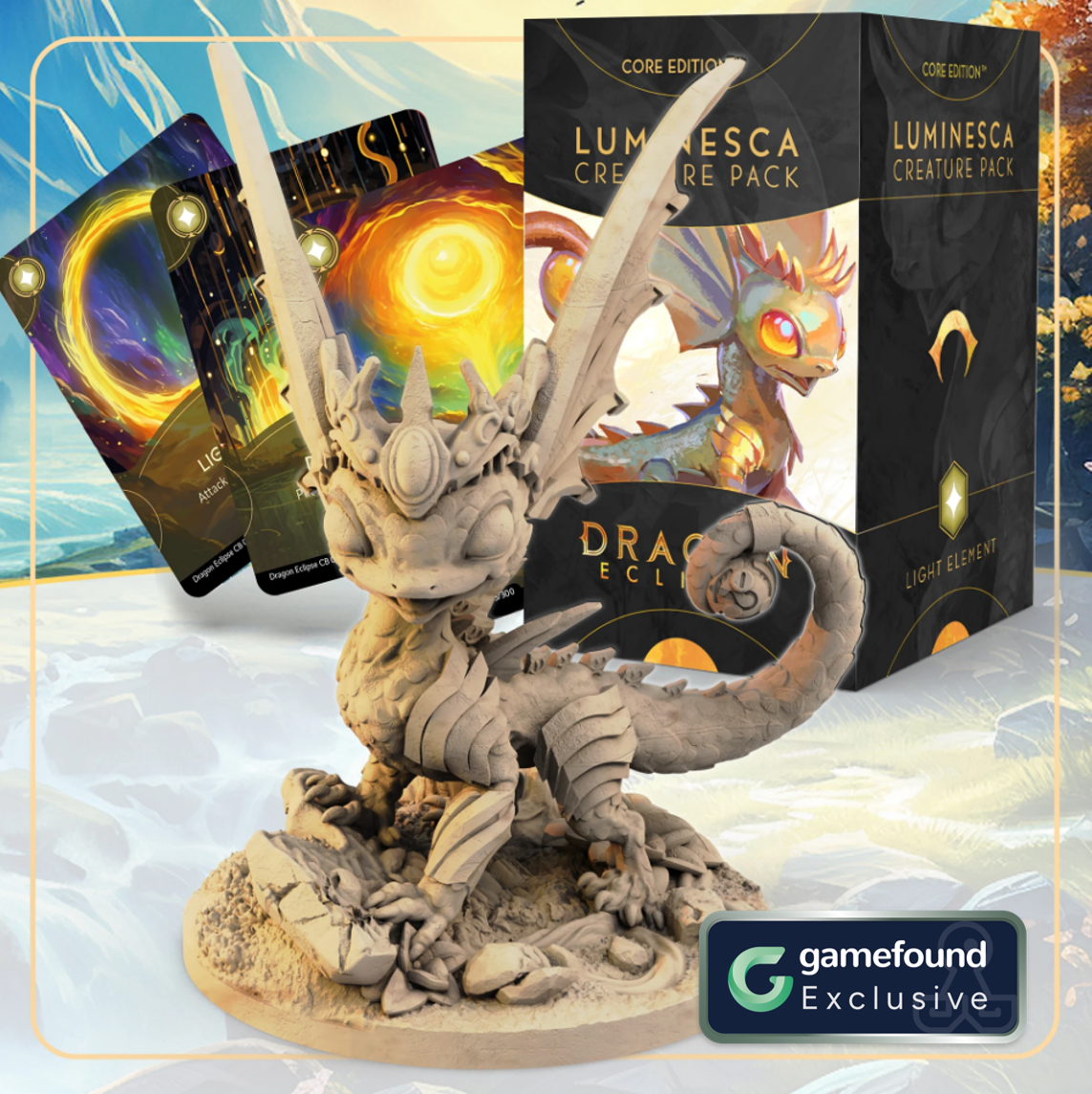 Gamefound Exclusive Dragon Eclipse Board Game Luminesca Creature Pack Expansion