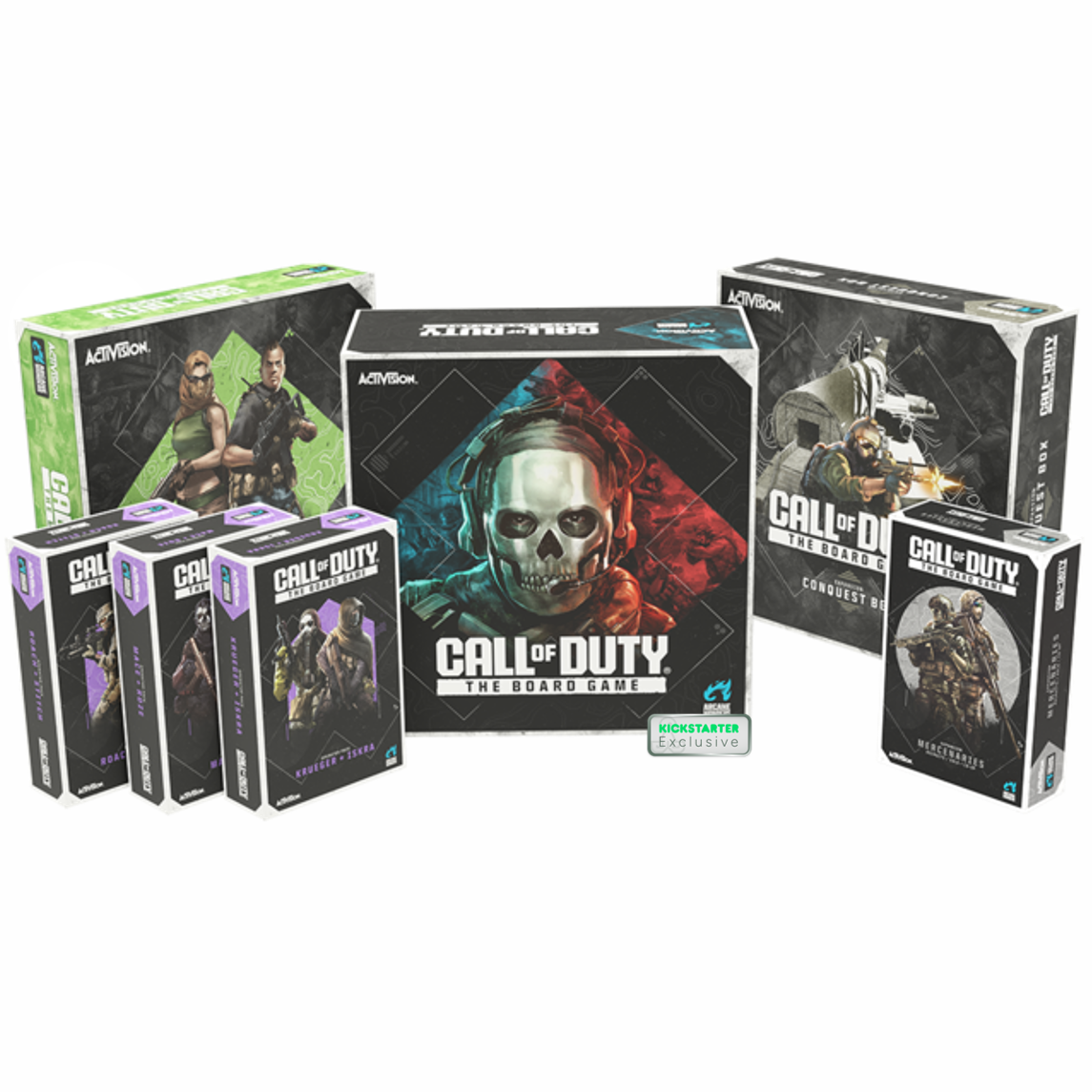 Kickstarter Exclusive Call of Duty The Board Game deluxe bundle