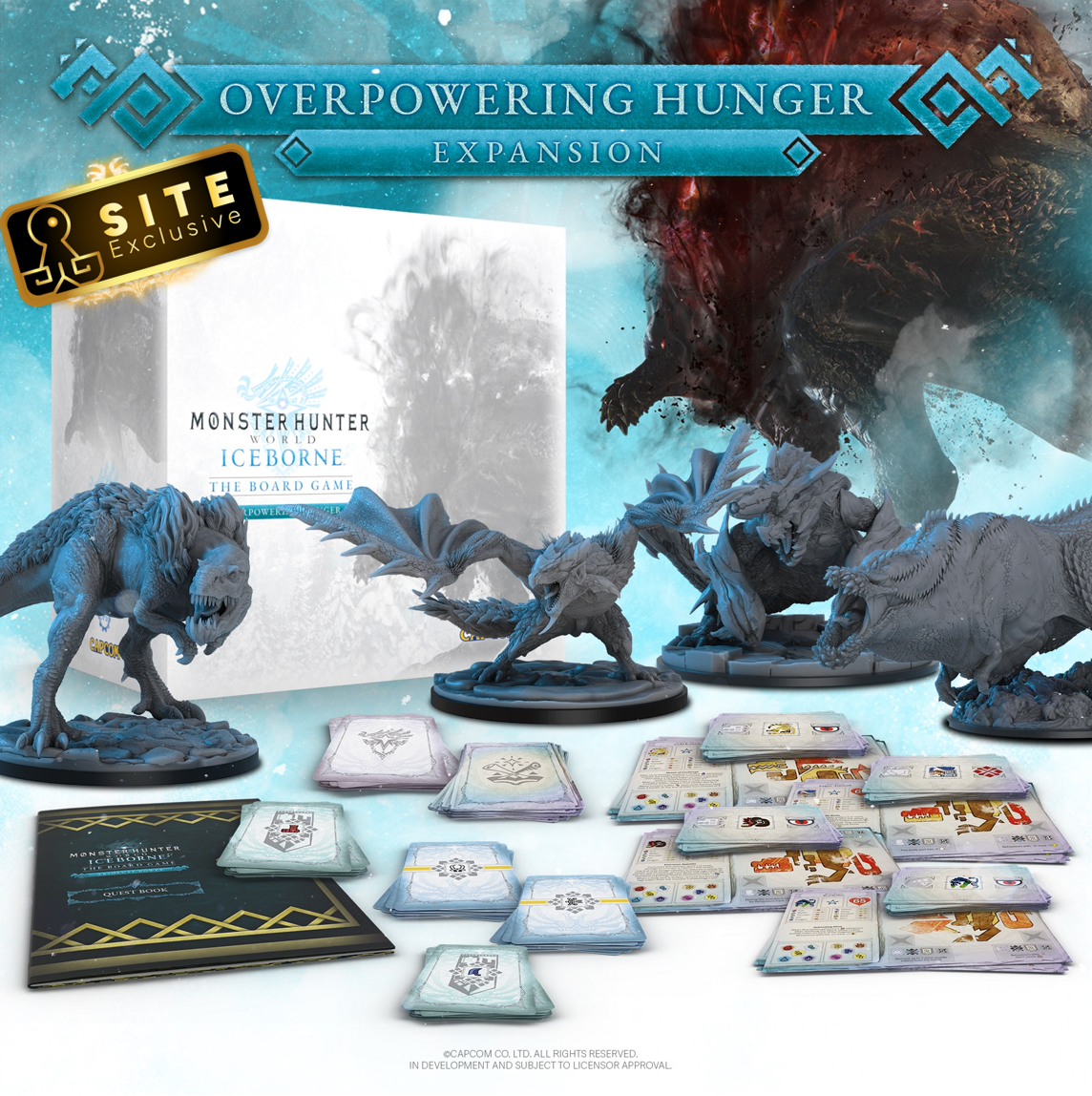 Kickstarter Exclusive Monster Hunter World Iceborne: The Board Game Overpowering Hunger Expansion