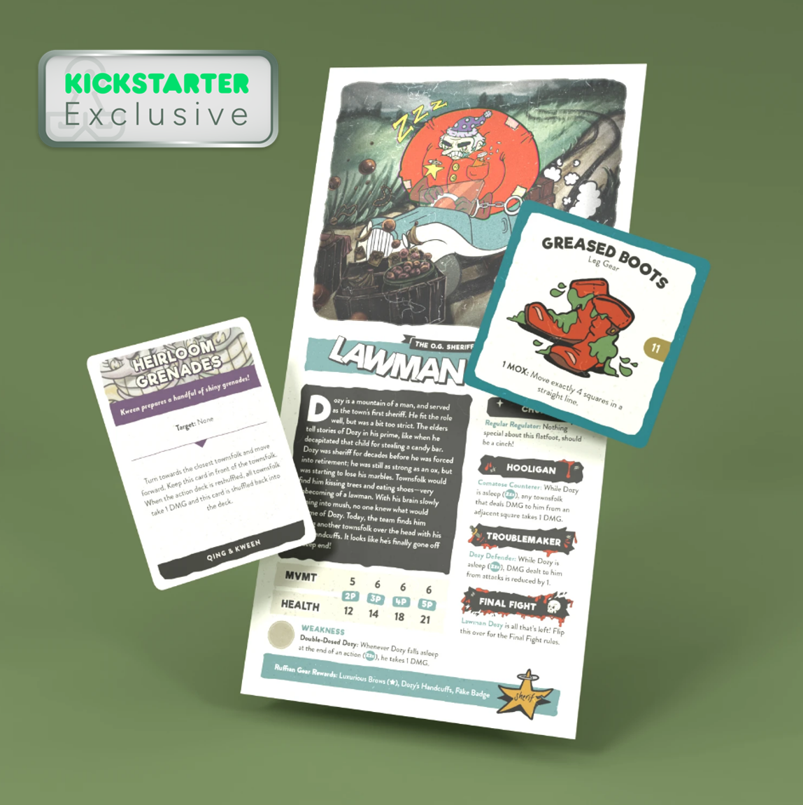 Kickstarter Exclusive Townsfolk Tussle Board Game First Edition Upgrade Pack