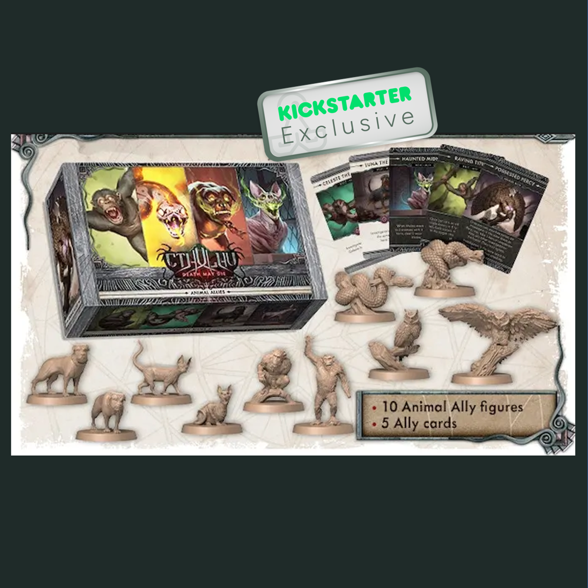 Cthulhu: Death May Die Fear of The Unknown Animal Allies Expansion Content