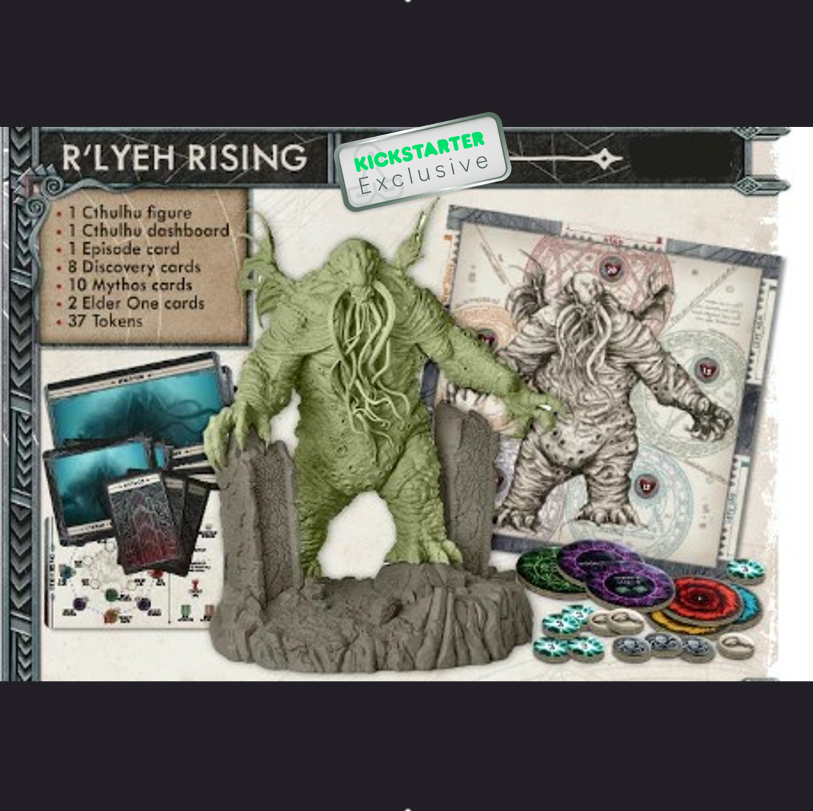 Cthulhu: Death May Die Fear of The Unknown R'lyeh Rising Expansion Contents