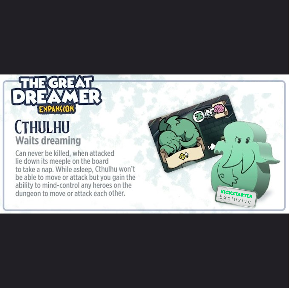 Kickstarter Exclusive Keep The Heroes Our Board Game The Great Dreamer Expansion Contents