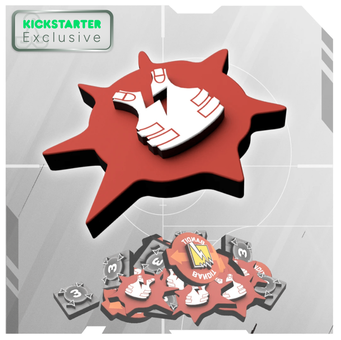 Kickstarter Exclusive 6: Siege - The Board Game 3D Printed Color Tokens Set, Wound Markers