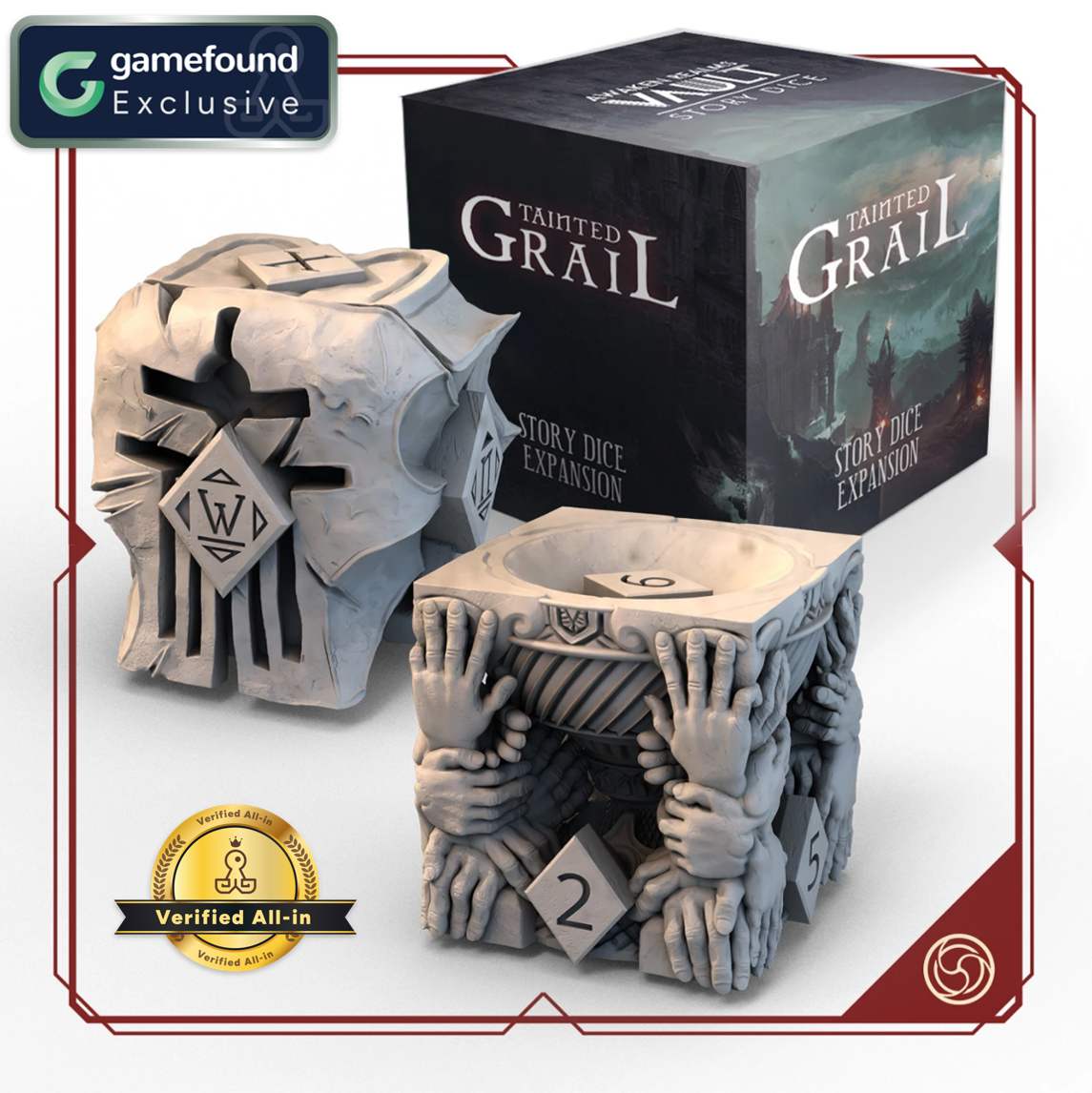 Gamefound Exclusive Tainted Grail Story Dice Expansion, Sundrop Edition