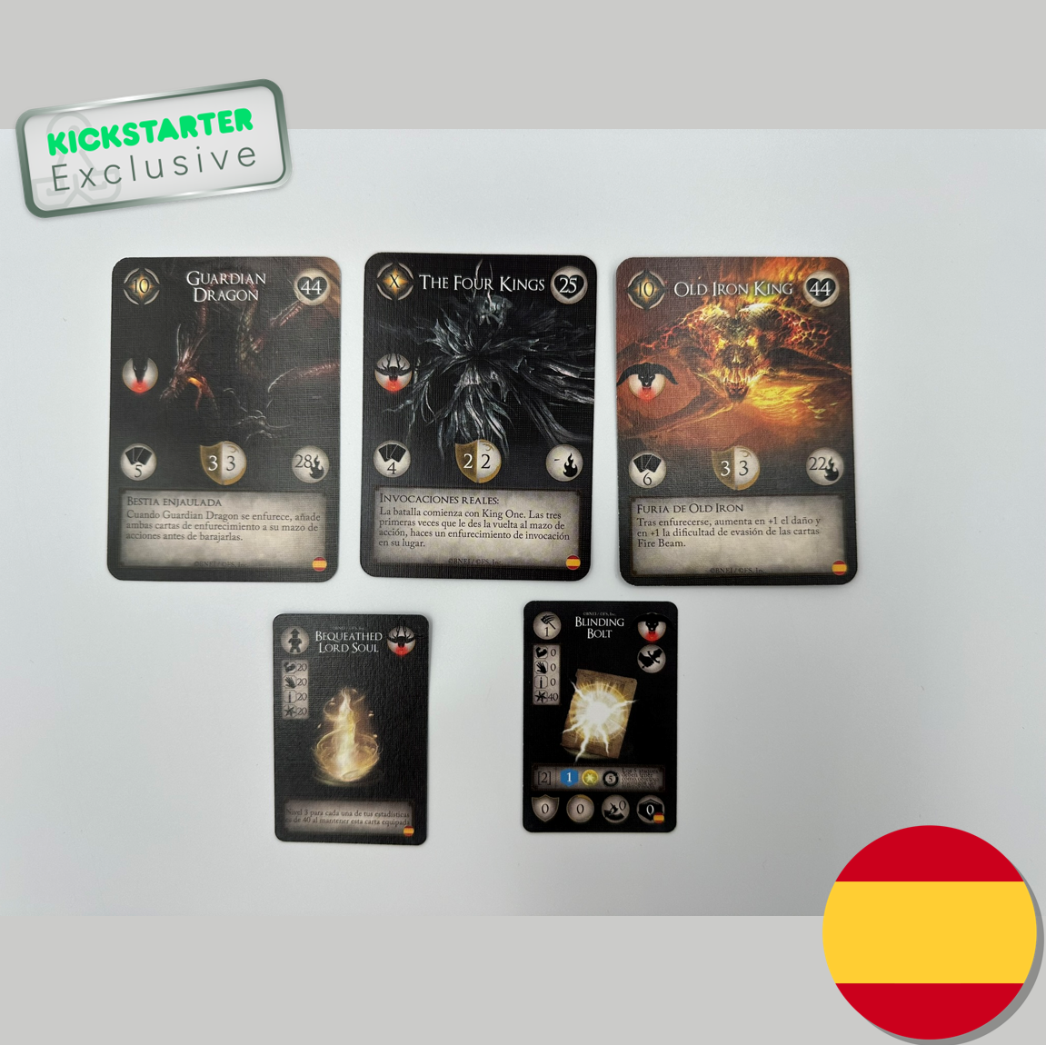 Exclusive Dark Souls: The Board Game Spanish Language Pack Card Example 2