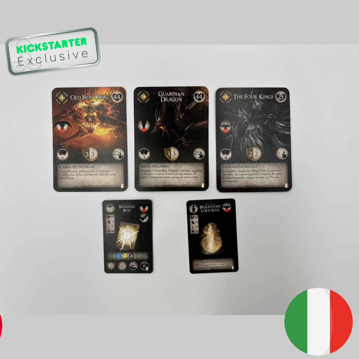 Exclusive Dark Souls: The Board Game Italian Language Pack Card Example 2