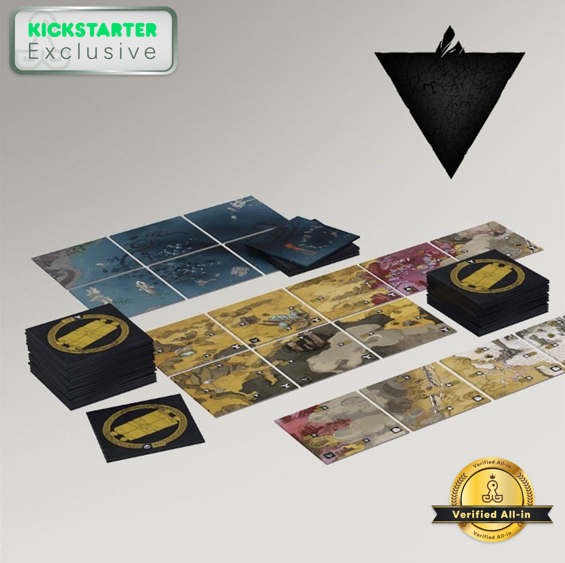 Kickstarter Exclusive Aeon Trespass Odyssey Board Game, Illuminated Luxury Tiles Pack For Odyssey Expansions
