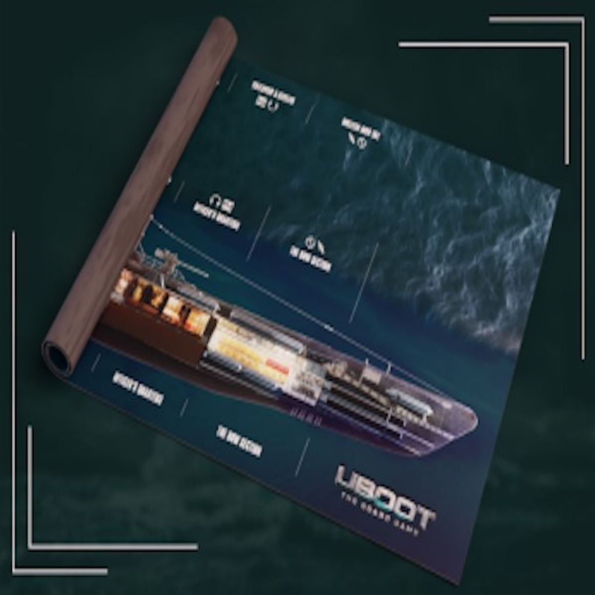 Kickstarter Exclusive U-BOOT: The Board Game Playmat