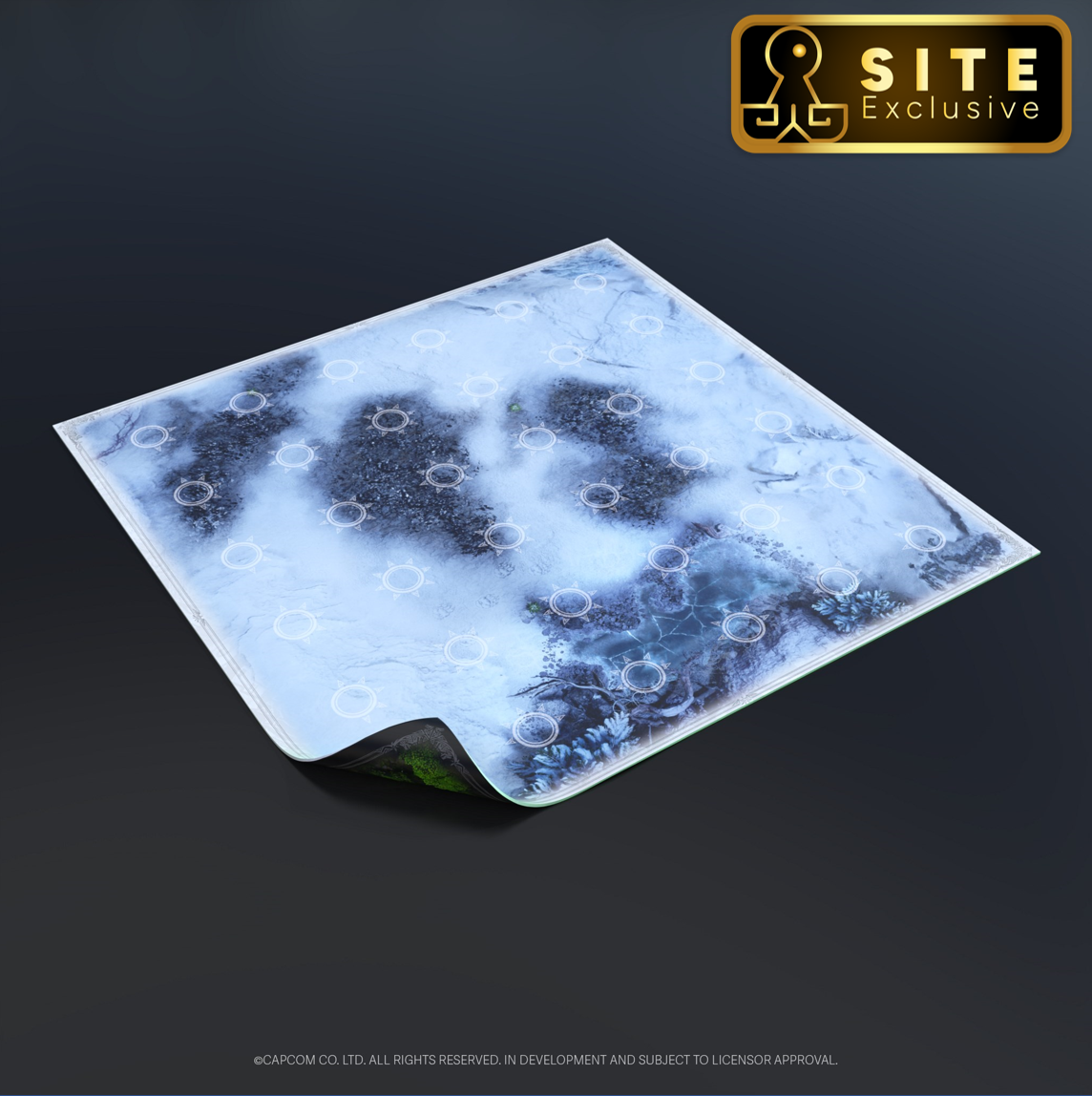 Kickstarter Exclusive Monster Hunter World Iceborne: The Board Game Deluxe Expansion, Double Sided Neoprene Game Mat