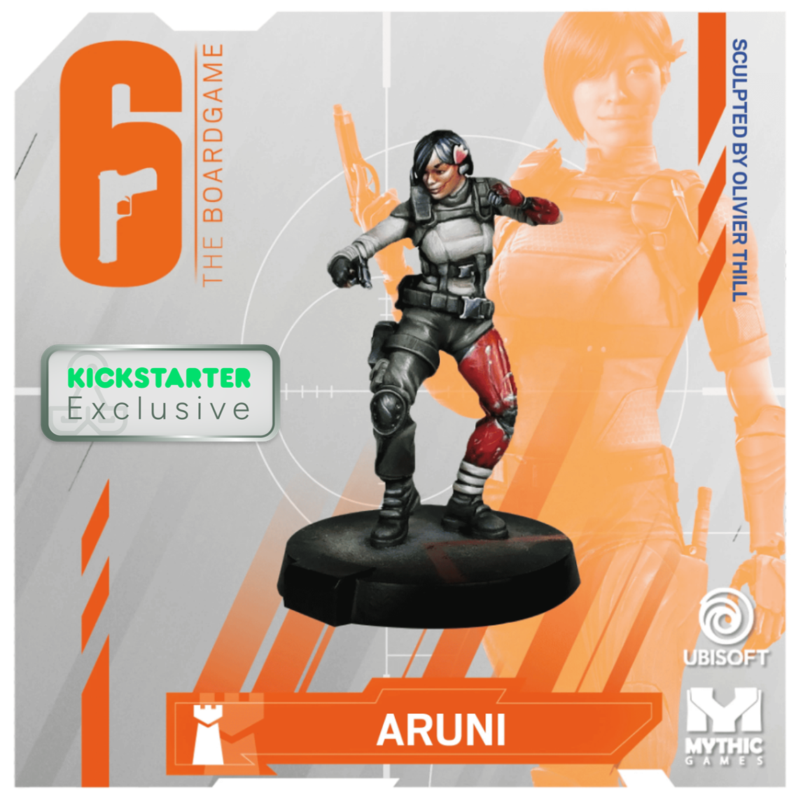 Kickstarter Exclusive Year 5 Expansion, Aruni Miniature, From 6: Siege - The Board Game