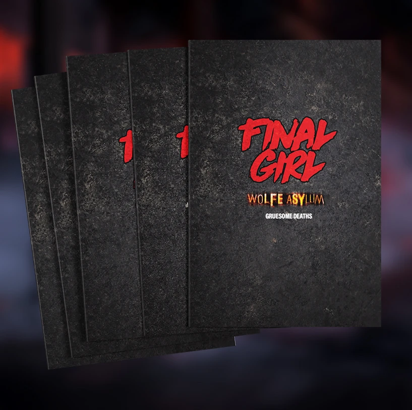 Kickstarter Exclusive Final Girl Board Game Gruesome Death Books Series 1