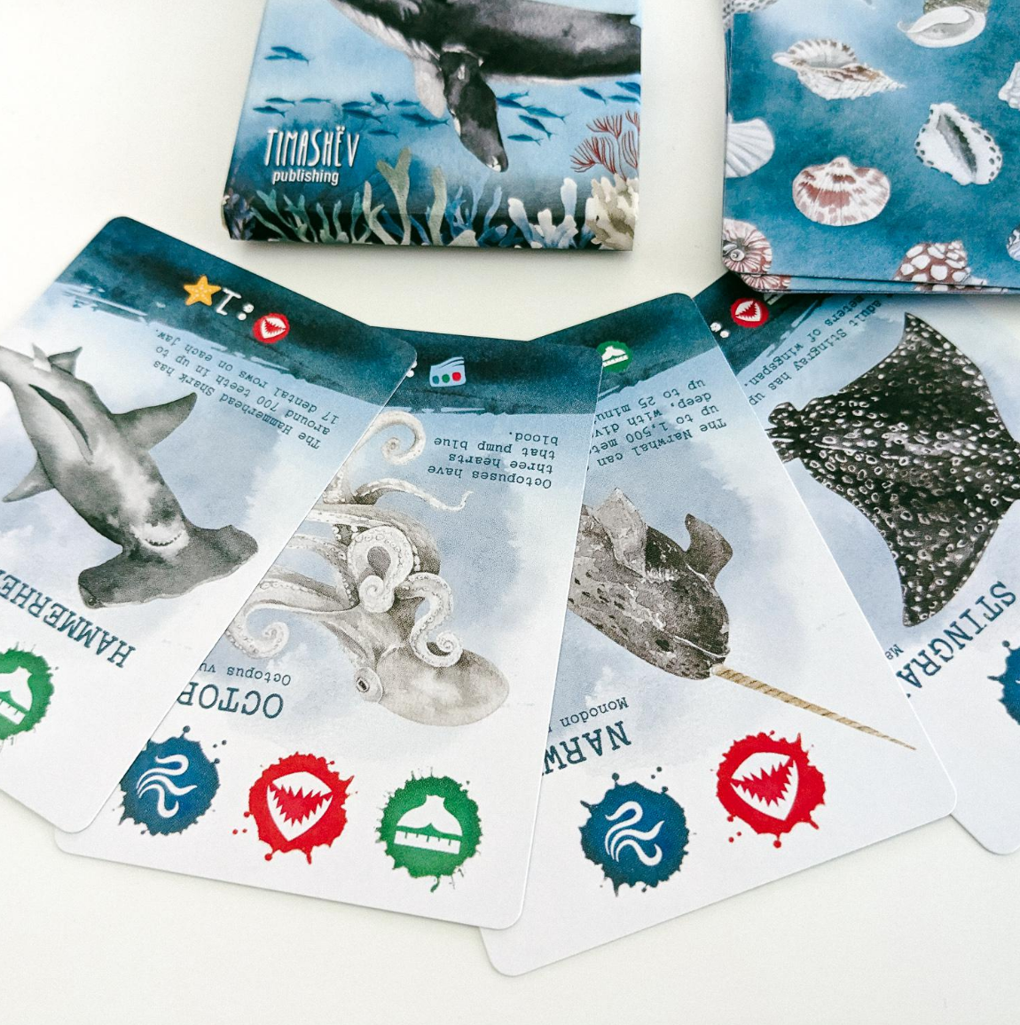 Kickstarter Exclusive Pacific Ocean Card Game Cards