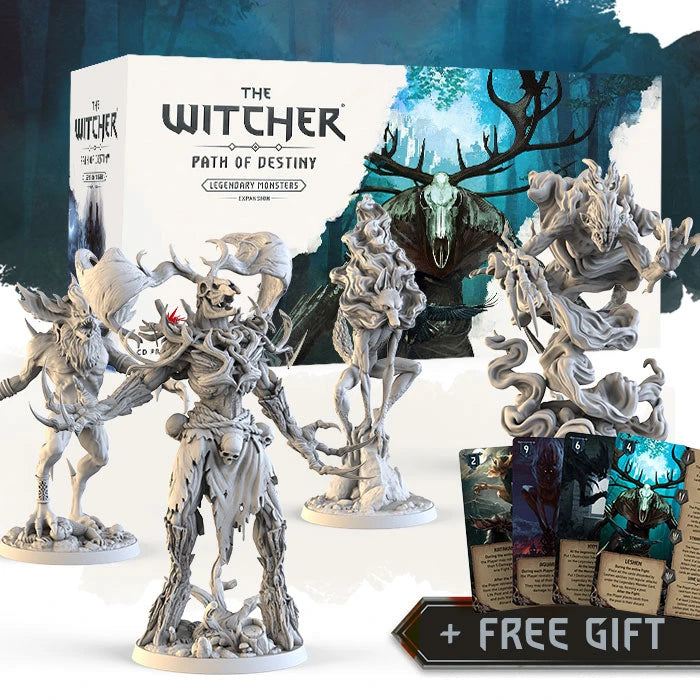 Gamefound Exclusive The Witcher: Path of Destiny Board Game Legendary Monsters Expansion