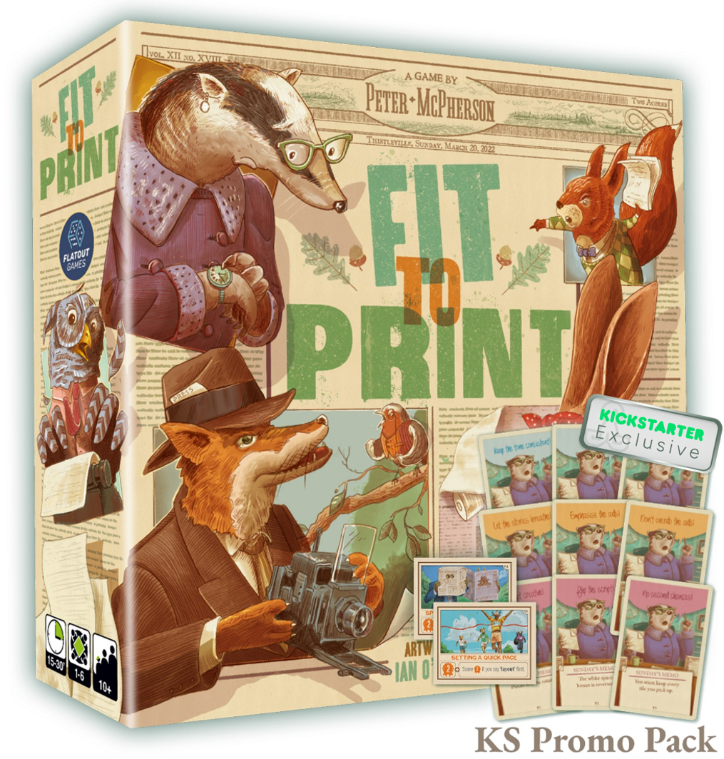 Kickstarter Exclusive Fit to Print Board Game