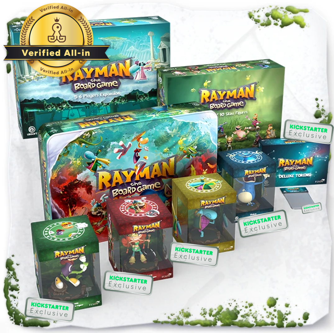Rayman: The Board Game Verified Legends All-In Pledge PRE-ORDER (Includes All Kickstarter Exclusive Content)