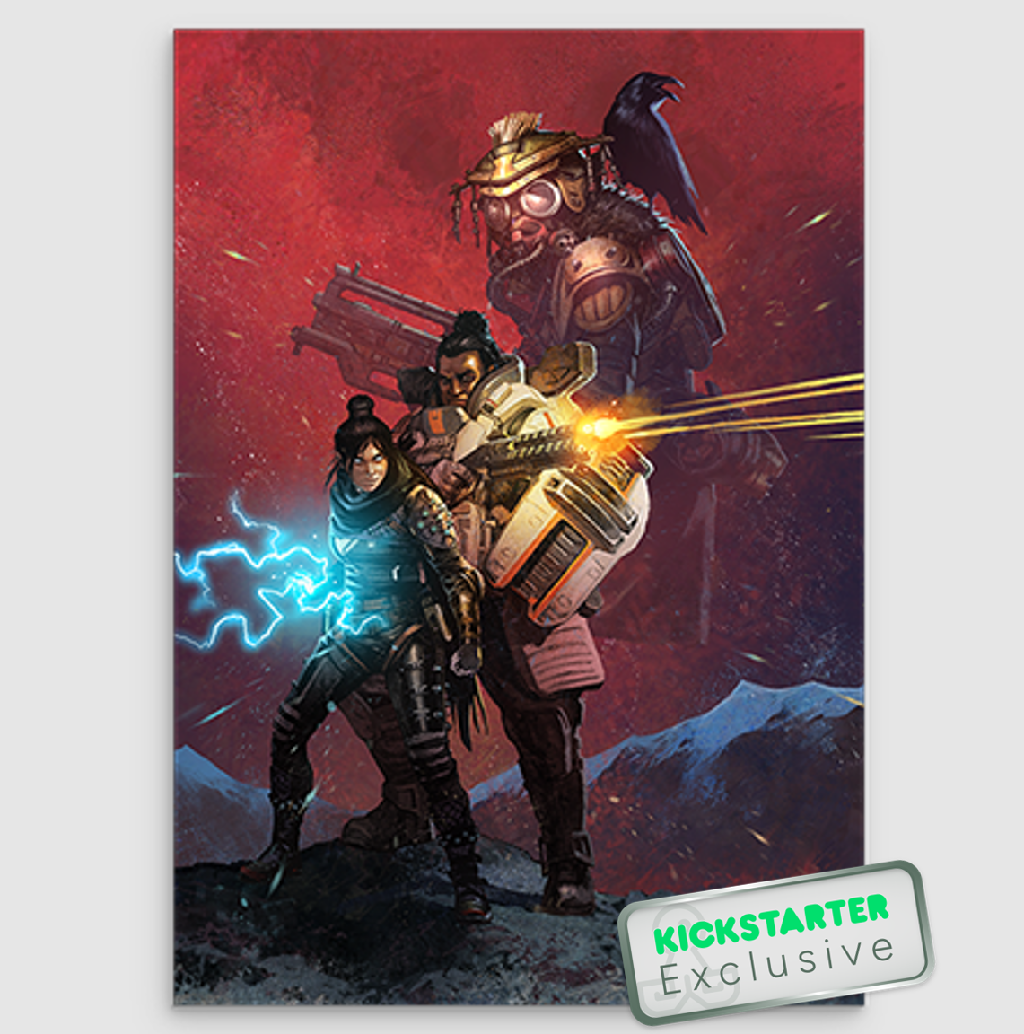 Kickstarter Exclusive Displate Poster From Apex Legends: The Board Game